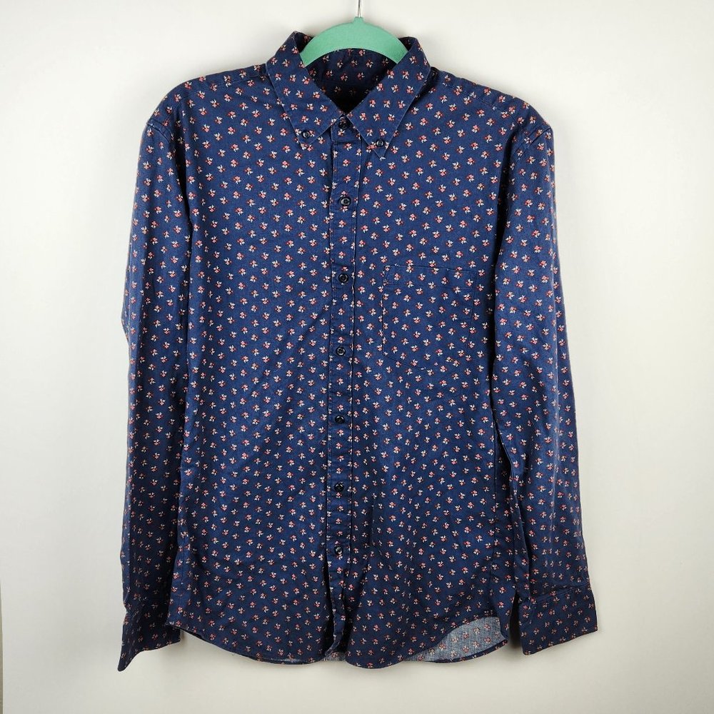 J. Crew Men's Floral Button Down Shirt sz M